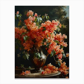 Baroque Floral Still Life Bougainvillea 3 Canvas Print