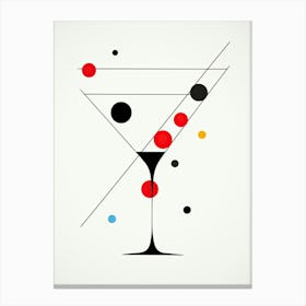 Mid Century Modern Martini Floral Infusion Cocktail 2 Canvas Print