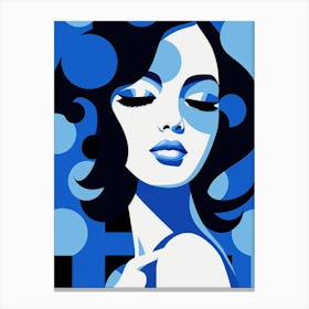 Blue Girl Canvas Print