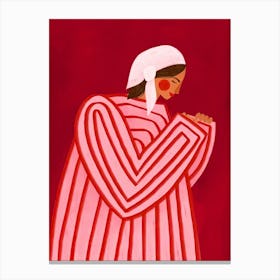 Woman Praying Canvas Print