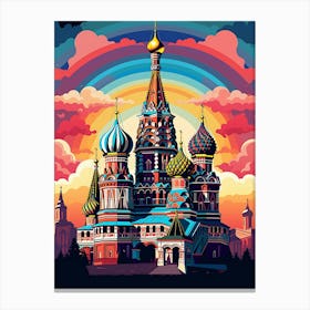 Saint Basil's Cathedral Gracing the Skyline Canvas Print