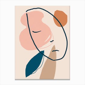 Sleeping Head Canvas Print