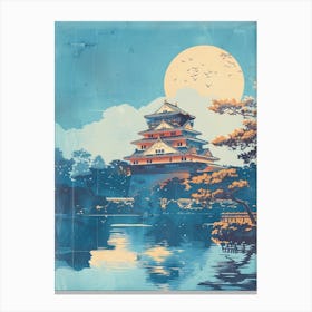 Nijo Castle In Kyoto Mid Century Modern 3 Canvas Print
