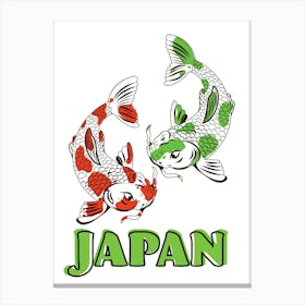 Japanese Koi Fish Canvas Print