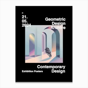 Geometric Design Archive Poster 49 Canvas Print
