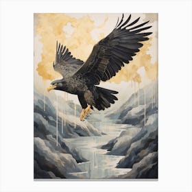 Vulture Gold Detail Painting Canvas Print