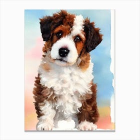 Lagotto Romagnolo Watercolour dog Canvas Print