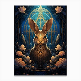 Rabbit In The Forest Canvas Print