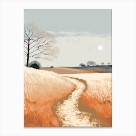 The West Mendip Way England 1 Hiking Trail Landscape Canvas Print
