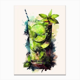 Mojito Cocktail drinks Canvas Print