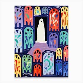 Matisse Style, Halloween Spooky 2 Canvas Print