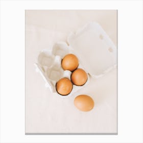 Eggs In A Carton 7 Canvas Print