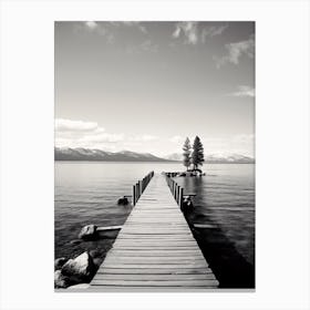 Lake Tahoe, Black And White Analogue Photograph 2 Canvas Print