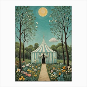 Circus Tent In The Woods Canvas Print