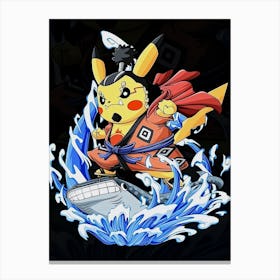 Pokemon Pikachu Anime Poster Canvas Print