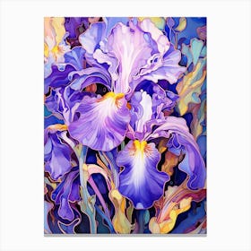 Iris Nouveau Canvas Print