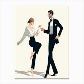 Ballroom Dancers Canvas Print