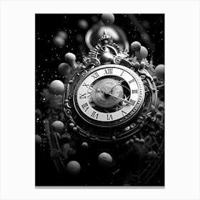 Clock Wallpaper Canvas Print