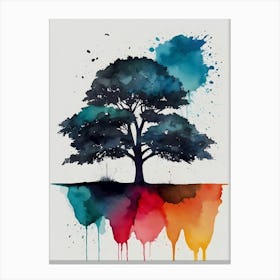 Watercolor Tree 8 Canvas Print