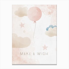 Make A Wish Print Canvas Print