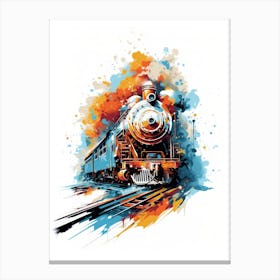 Train Painting Canvas Print