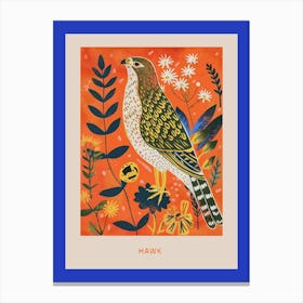 Spring Birds Poster Hawk 2 Canvas Print