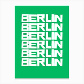 Berlin green Canvas Print