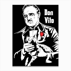 Don Vito Corleone Canvas Print