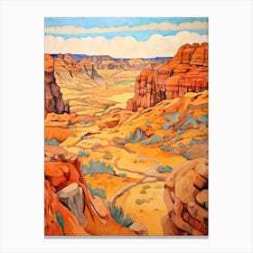 Autumn National Park Painting Grand Canyon National Park Arizona Usa 1 Canvas Print