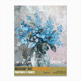 A World Of Flowers, Van Gogh Exhibition For Get Me Not 4 Canvas Print