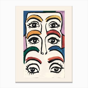 Eyes And Brows Canvas Print