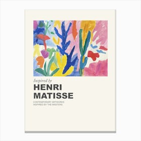 Museum Poster Inspired By Henri Matisse 7 Canvas Print