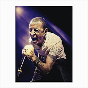 Superstars Of Chester Bennington Live Concert 1 Canvas Print