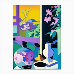 Kenrokuen, 1, Japan Abstract Still Life Canvas Print