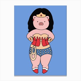 Wonder Piggy Canvas Print