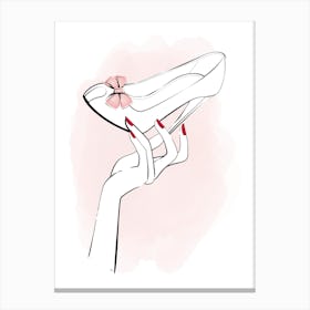 High Heel Hand Canvas Print