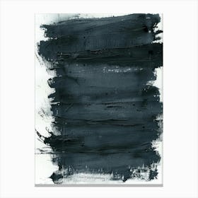 Black Brushstrokes Canvas Print