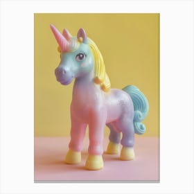 Pastel Toy Unicorn 1 Canvas Print