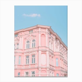 Pink Building Canvas Print