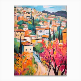Granada Spain 1 Fauvist Painting Canvas Print
