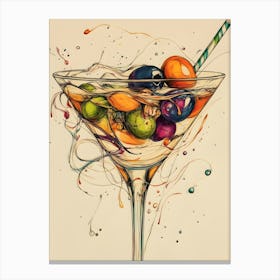 Modern Martini 1 Canvas Print