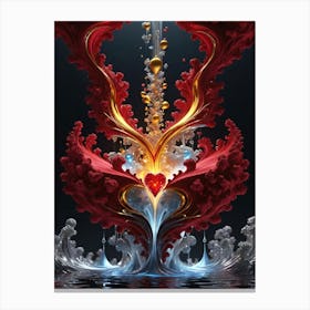 Heart Of Gold 4 Canvas Print