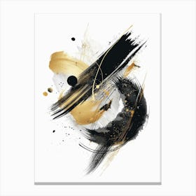 Abstract Black Gold Canvas Print 2 Canvas Print