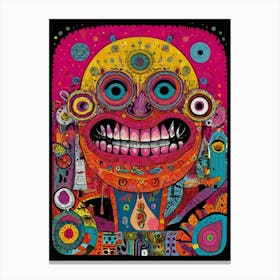 Psychedelic Monster 3 Canvas Print