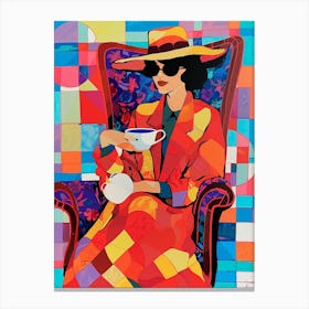 Lady In A Hat Canvas Print