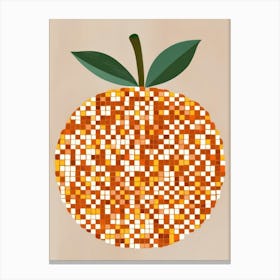 Mosaic Orange 20 Canvas Print