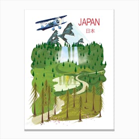 Japanese Landscape Canvas Print