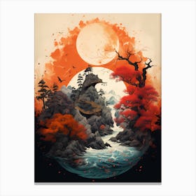 Japanese Landscape Canvas Print