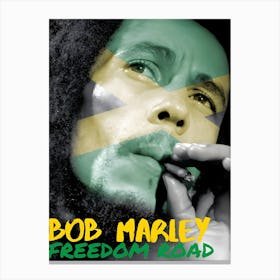 Bob Marley Freedom Road Canvas Print
