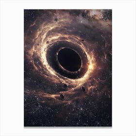 Black Hole In Space 5 Canvas Print